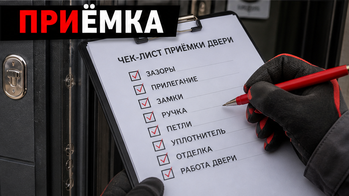 Чек-лист приёмки входной двери